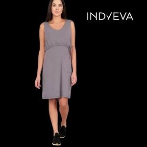 Indygena STOK Dress Sustainable Lenzing™ Jersey Knit Empire Waist Cinching Mauve